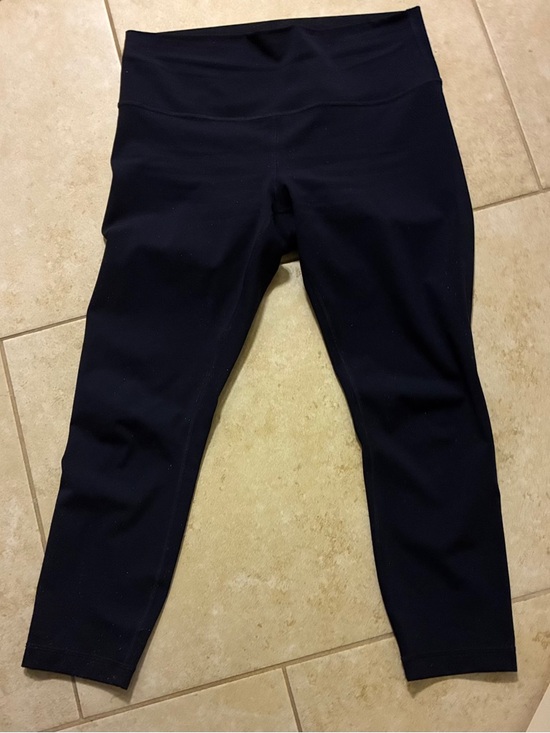 lululemon athletica Pants - Lululemon Wunder Under High Rise Leggings Navy Sz 10